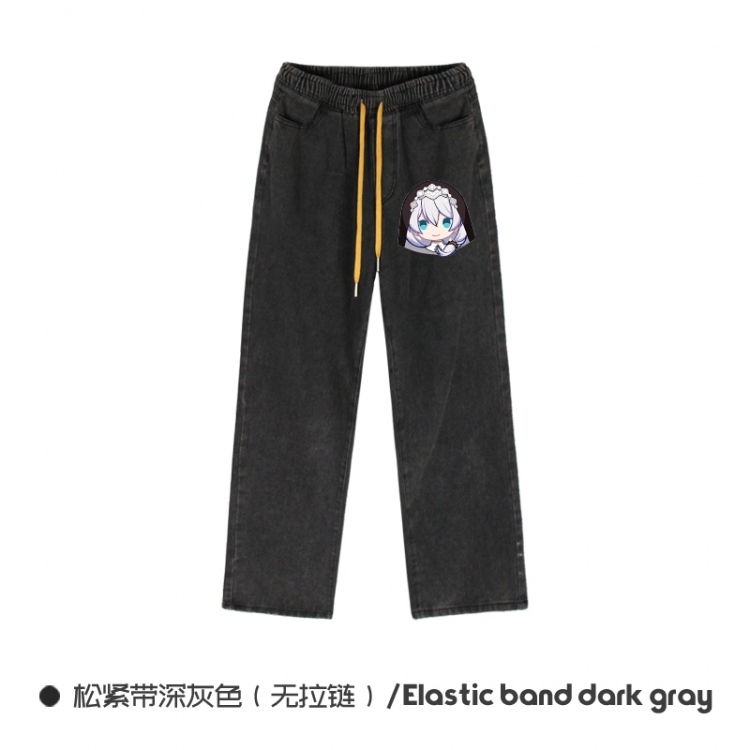 Collapse 3 Elasticated No-Zip Denim Trousers from M to 3XL NZCK01-12