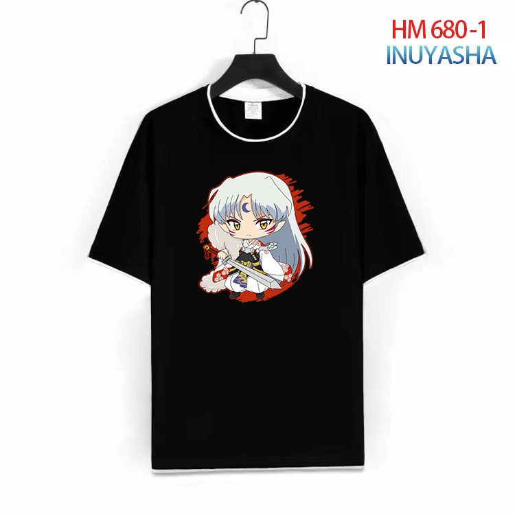 Inuyasha Color Loose short sleeve cotton T-shirt  from S to 6XL  HM 680 1