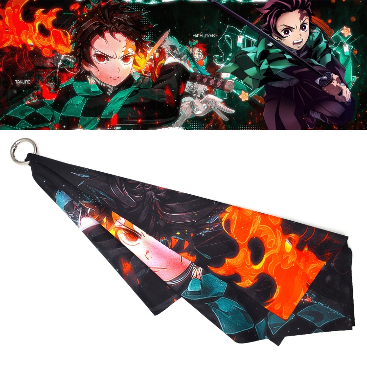 Demon Slayer Kimets Anime Surroundings Small Square Pendant 20X60CM price for 5 pcs