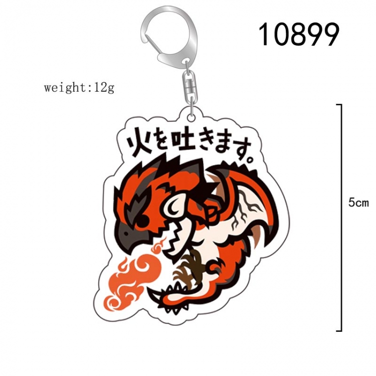 Monster Hunter Anime acrylic Key Chain  price for 5 pcs 10889