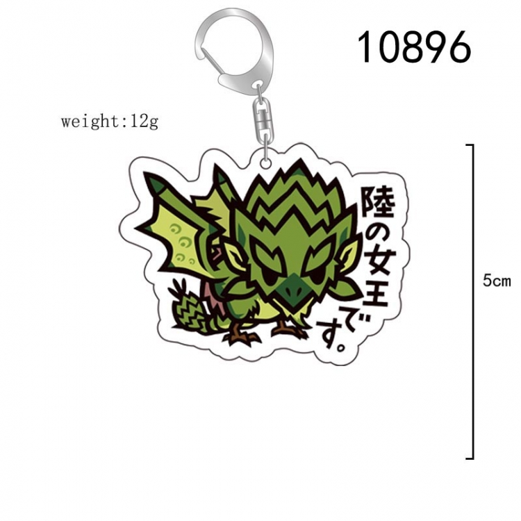 Monster Hunter Anime acrylic Key Chain  price for 5 pcs 10896