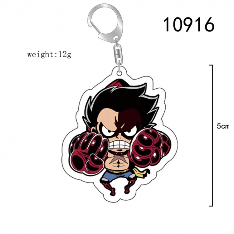 One Piece Anime acrylic Key Chain  price for 5 pcs 10916
