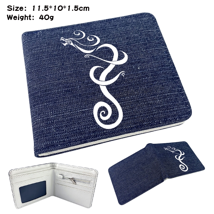 Tokyo Revengers Anime Peripheral Denim Folding Wallet 11.5X10X1.5CM 40g