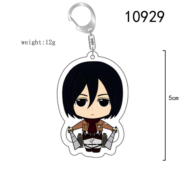 Shingeki no Kyojin Anime acrylic Key Chain  price for 5 pcs  10929