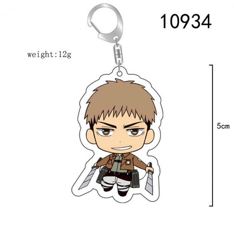 Shingeki no Kyojin Anime acrylic Key Chain  price for 5 pcs  10934