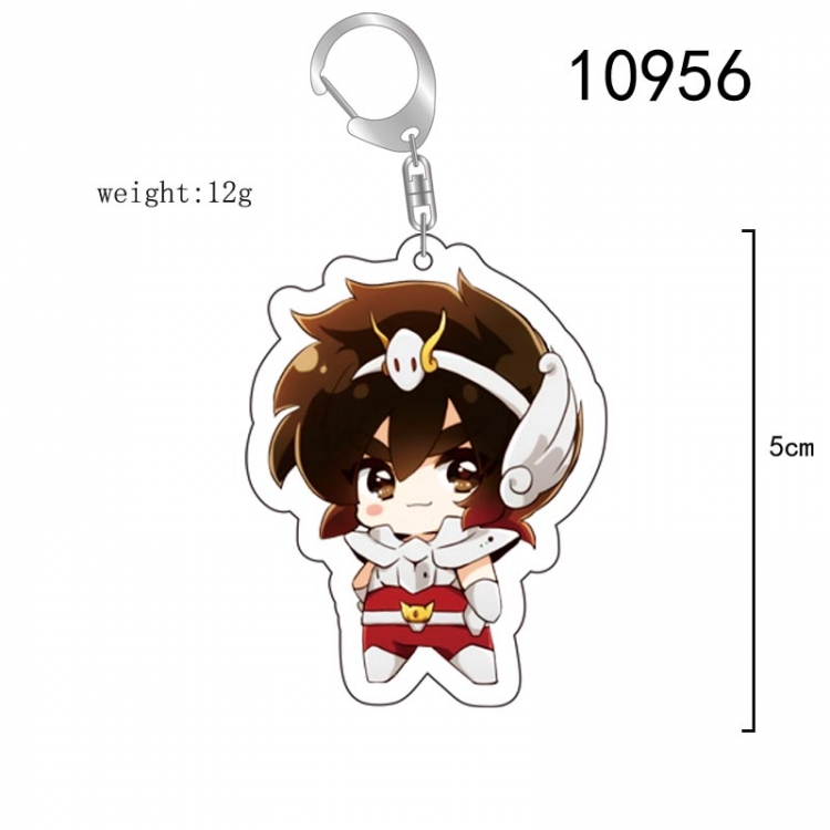 Saint Seiya Anime acrylic Key Chain  price for 5 pcs 10956
