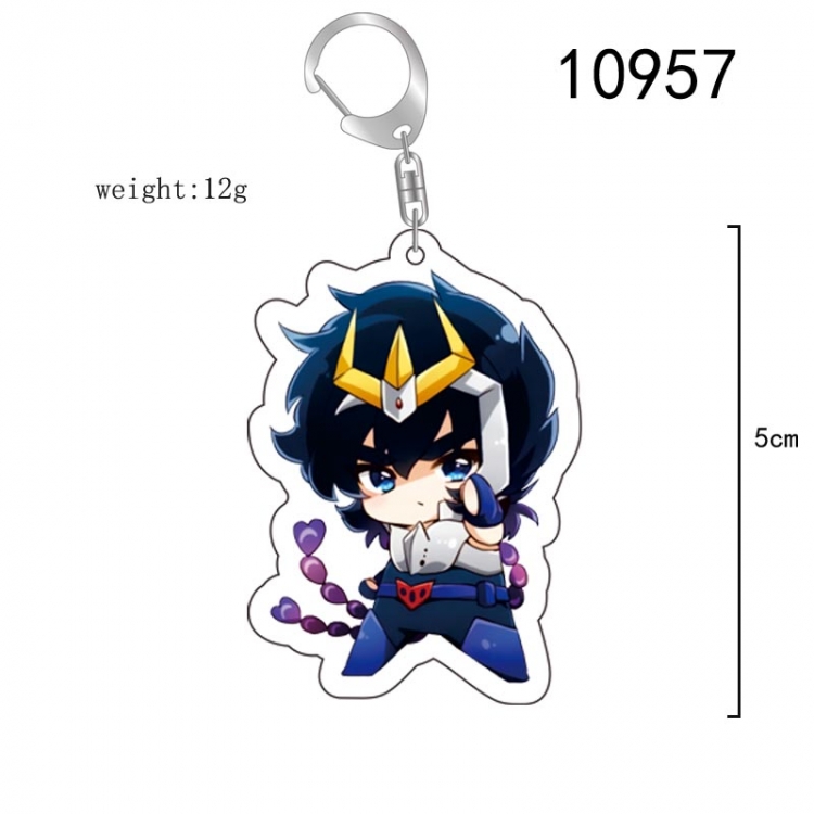 Saint Seiya Anime acrylic Key Chain  price for 5 pcs 10957