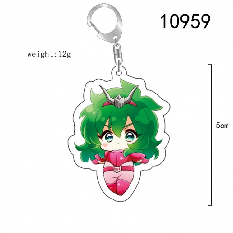 Saint Seiya Anime acrylic Key Chain  price for 5 pcs 10959