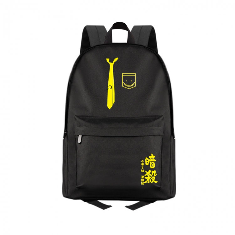 Ansatsu Kyoushitsu Assassination Classroom Anime Print Zipper Canvas Multifunctional Storage Bag Backpack 41X29X16cm