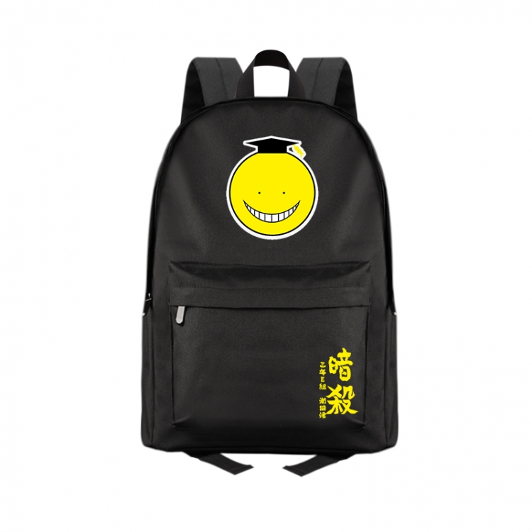Ansatsu Kyoushitsu Assassination Classroom Anime Print Zipper Canvas Multifunctional Storage Bag Backpack 41X29X16cm