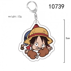 One Piece Anime acrylic Key Ch...