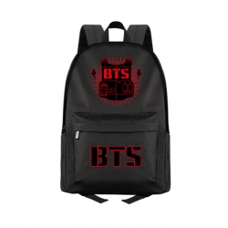 BTS Anime Print Zipper Canvas ...