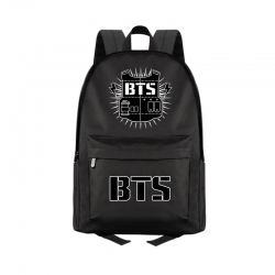 BTS Anime Print Zipper Canvas ...