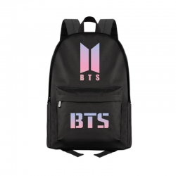 BTS Anime Print Zipper Canvas ...