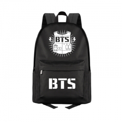 BTS Anime Print Zipper Canvas ...