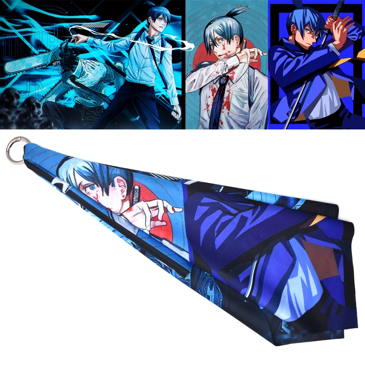 Chainsaw Man  Anime Surroundings Small Square Pendant 20X60CM price for 5 pcs