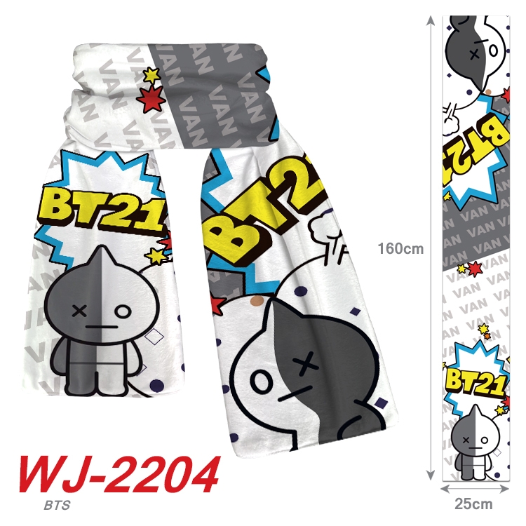 BTS Anime plush impression scarf   WJ-2204