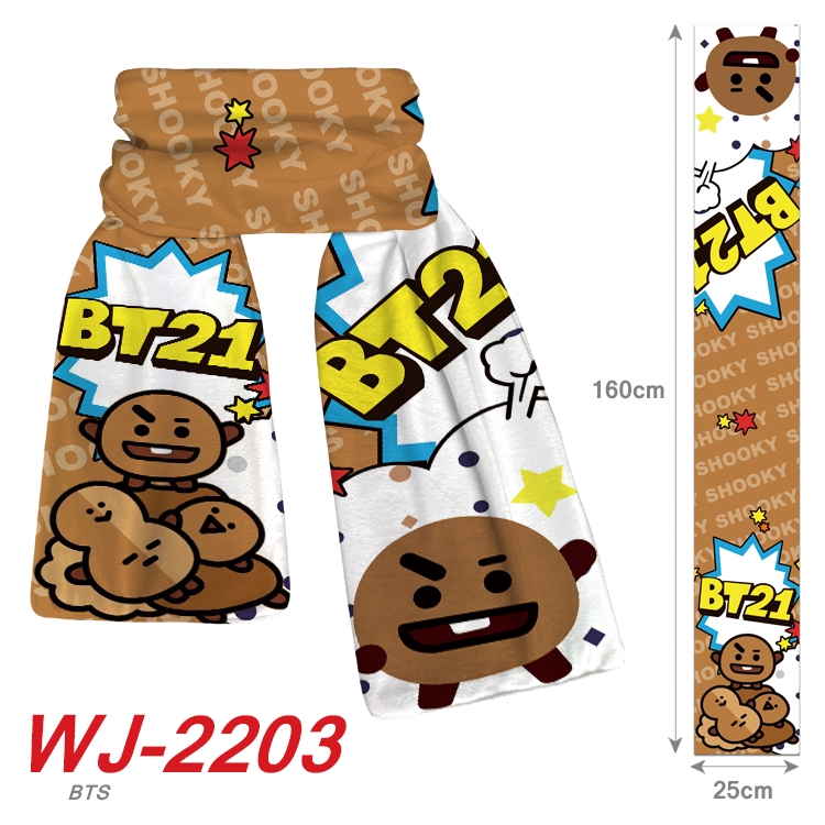 BTS Anime plush impression scarf   WJ-220