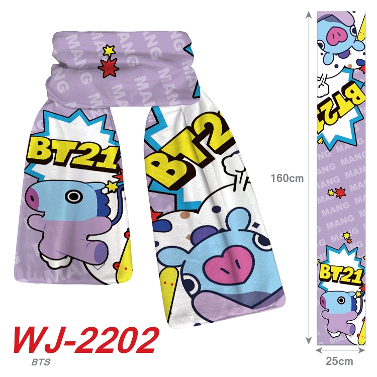 BTS Anime plush impression scarf   WJ-2202