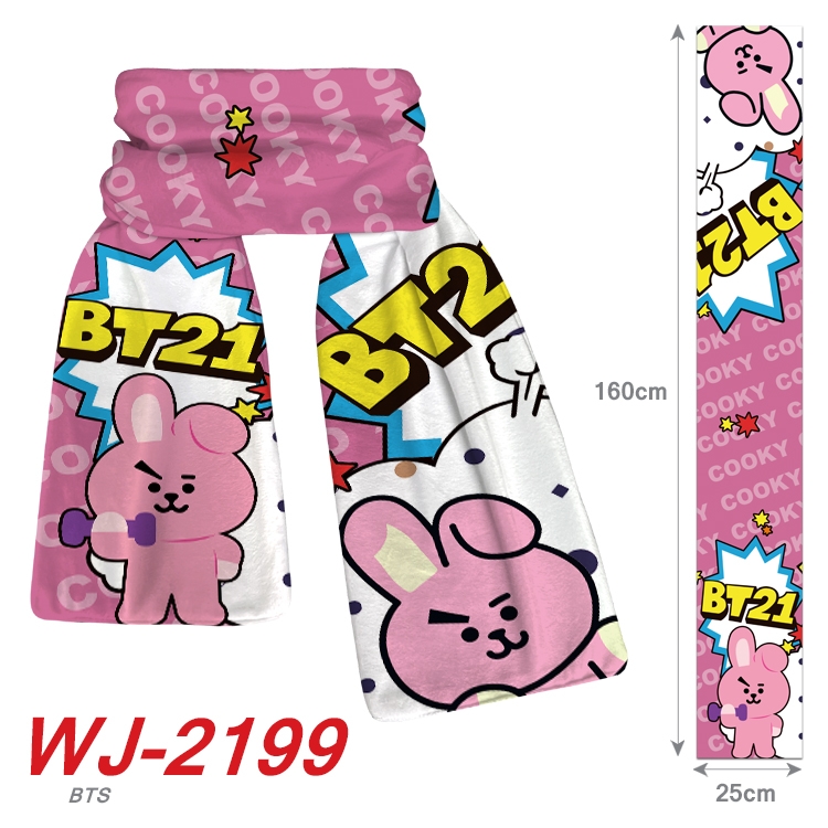 BTS Anime plush impression scarf  WJ-2199