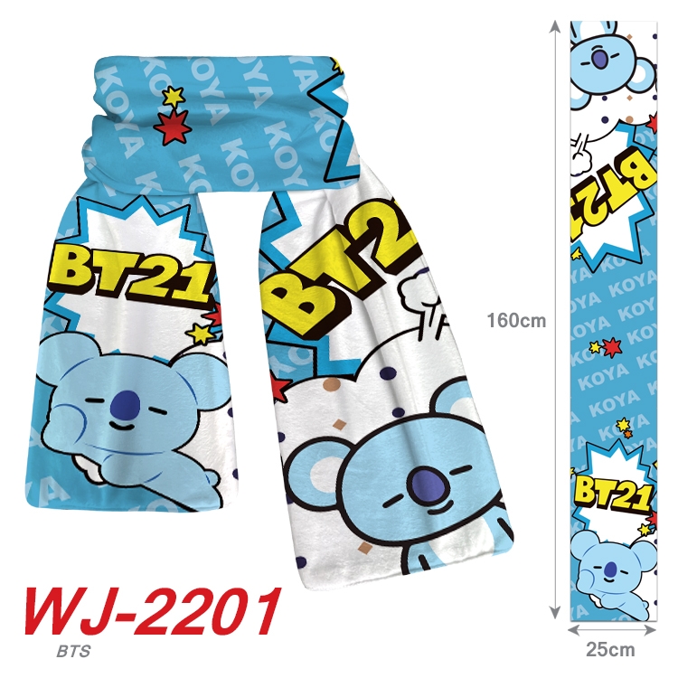 BTS Anime plush impression scarf  WJ-2201