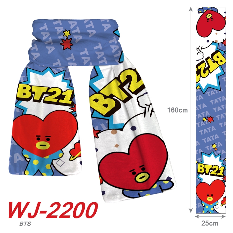 BTS Anime plush impression scarf   WJ-2200
