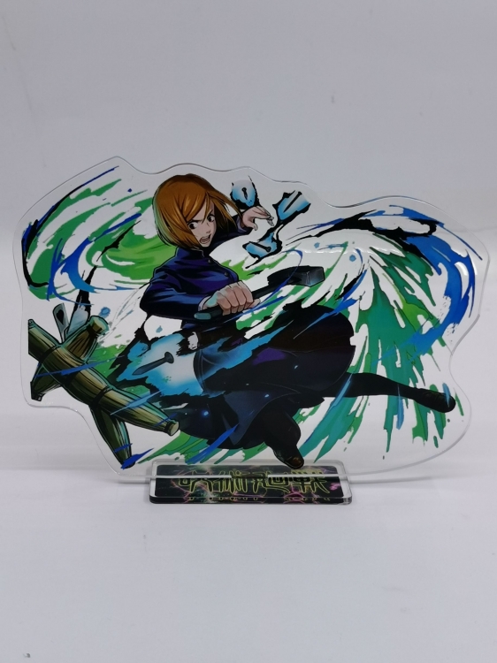 Jujutsu Kaisen  Anime Laser Acrylic Humanoid  keychain Standing Plates