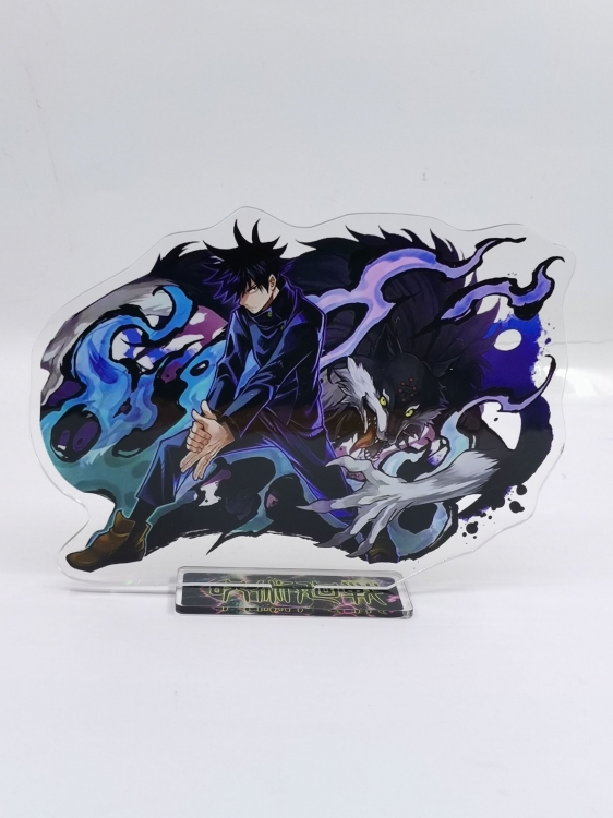 Jujutsu Kaisen  Anime Laser Acrylic Humanoid  keychain Standing Plates