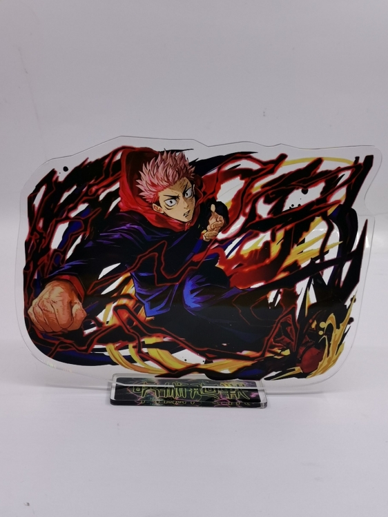 Jujutsu Kaisen  Anime Laser Acrylic Humanoid  keychain Standing Plates