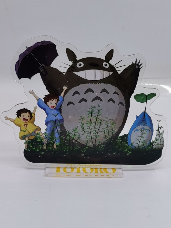 TOTORO Anime Laser Acrylic Humanoid  keychain Standing Plates