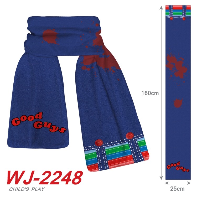 Chucky  Anime Plush Impression Scarf WJ-2248