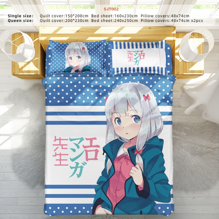 Ero Manga Sensei  Anime Four Piece Set 1.5-1.8 Bed 2 Pillowcases 48x74 Quilt Cover 200x230 Sheet 240x250 SJT002