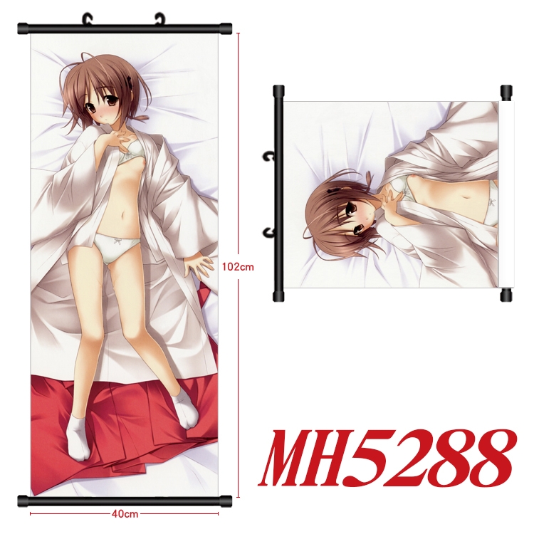 Yosuga no Sora Anime black Plastic rod Cloth painting Wall Scroll 40X102CM  MH5288
