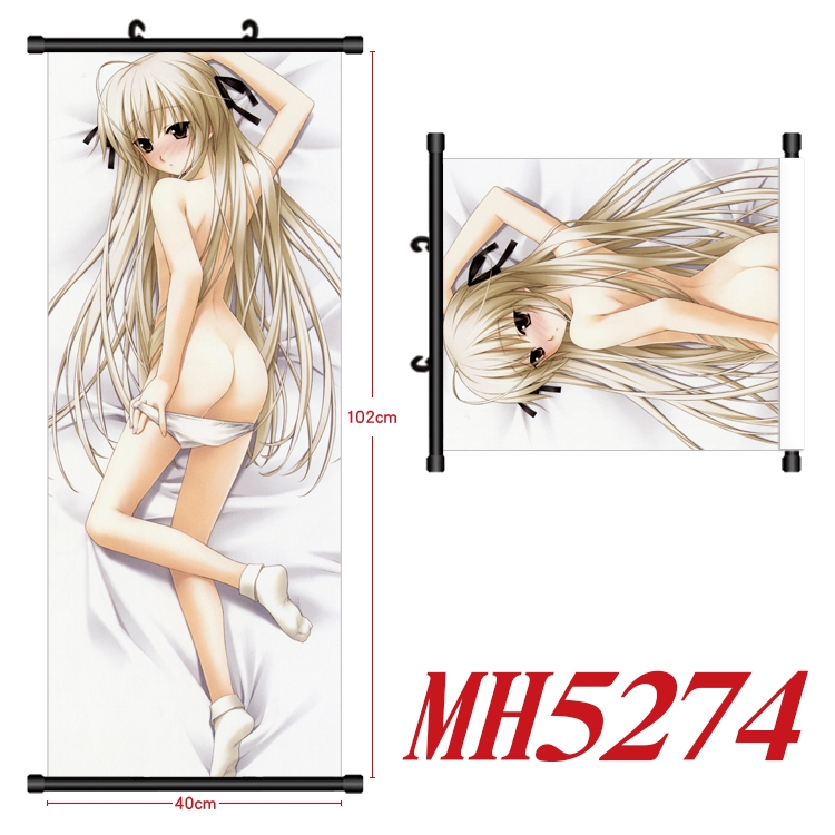 Yosuga no Sora Anime black Plastic rod Cloth painting Wall Scroll 40X102CM MH5274