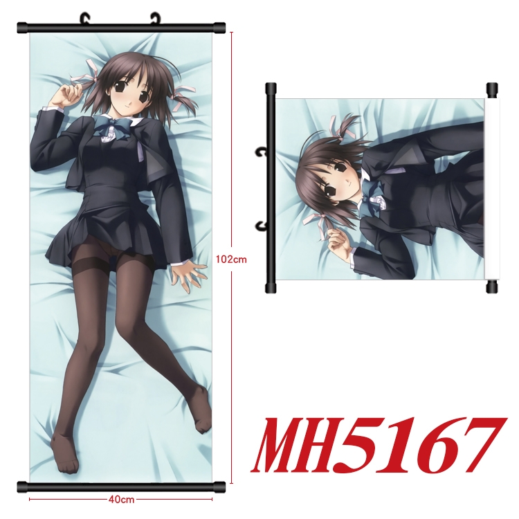 Yosuga no Sora Anime black Plastic rod Cloth painting Wall Scroll 40X102CM MH5167