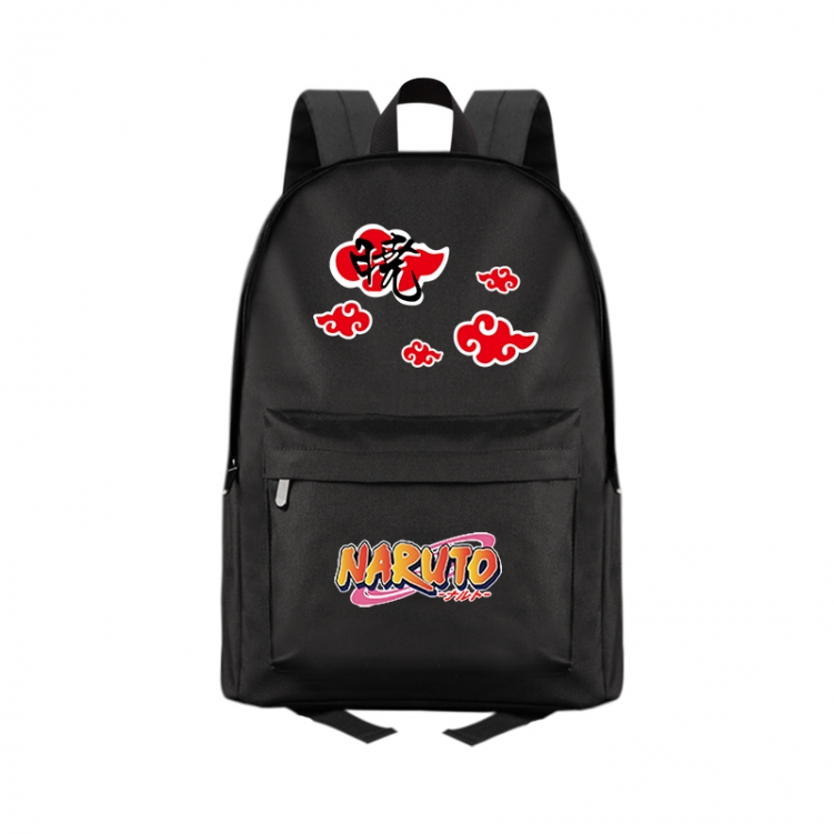 Naruto Anime Print Zipper Canvas Multifunctional Storage Bag Backpack 41X29X16cm