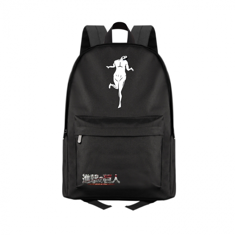 Shingeki no Kyojin Anime Print Zipper Canvas Multifunctional Storage Bag Backpack 41X29X16cm