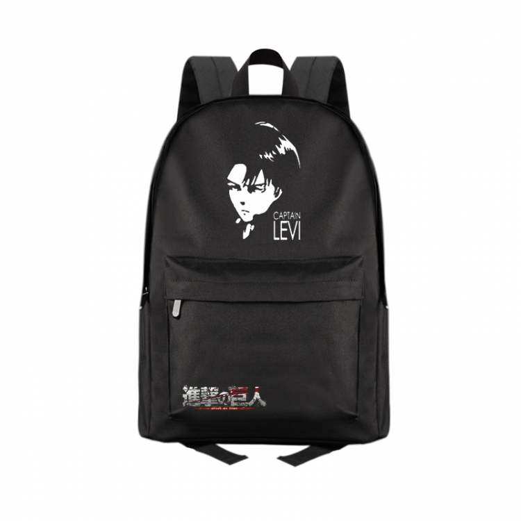 Shingeki no Kyojin Anime Print Zipper Canvas Multifunctional Storage Bag Backpack 41X29X16cm