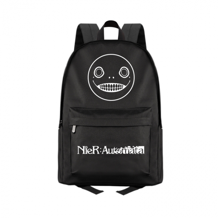 Nier:Automata Anime Print Zipper Canvas Multifunctional Storage Bag Backpack 41X29X16cm