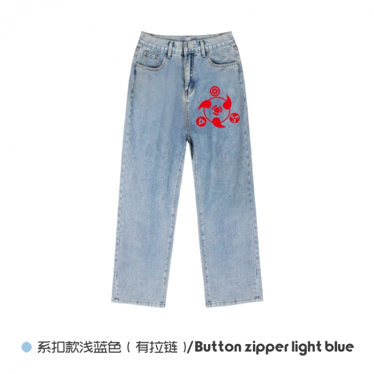 Naruto Elasticated No-Zip Denim Trousers from M to 3XL NZCK03-8