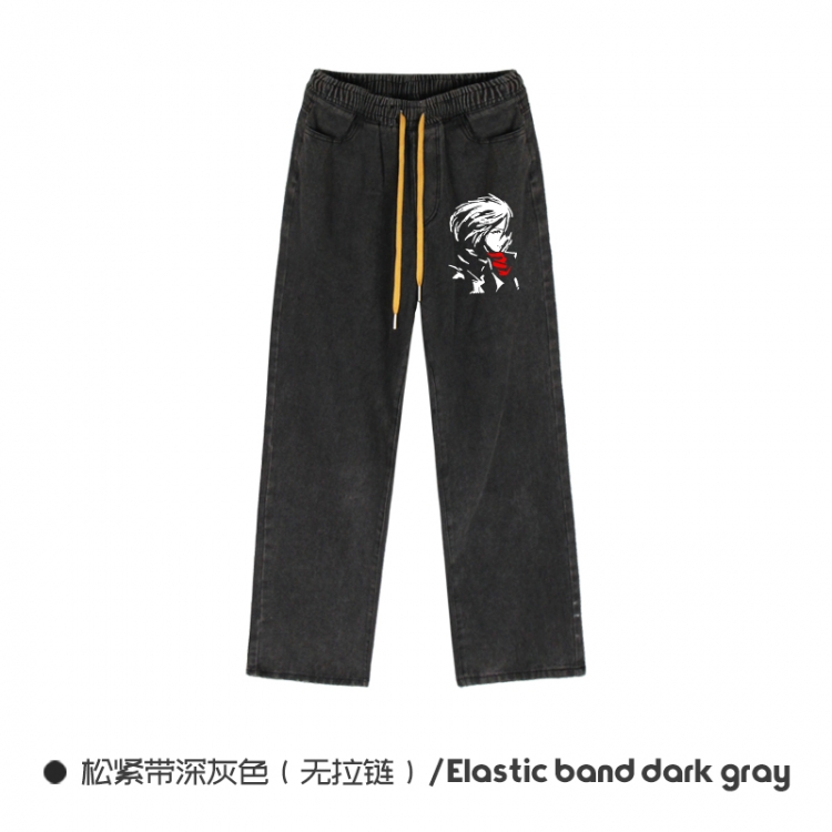 Shingeki no Kyojin Elasticated No-Zip Denim Trousers from M to 3XL  NZCK01-12