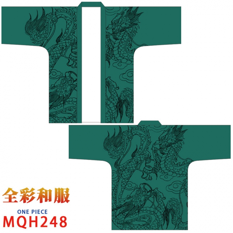 One Piece Anime peripheral full-color short kimono from S to 4XL   MQH 248
