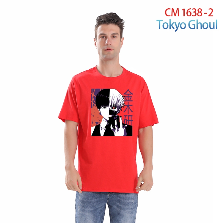 Tokyo Ghoul Printed short-sleeved cotton T-shirt from S to 4XL CM-1638-2