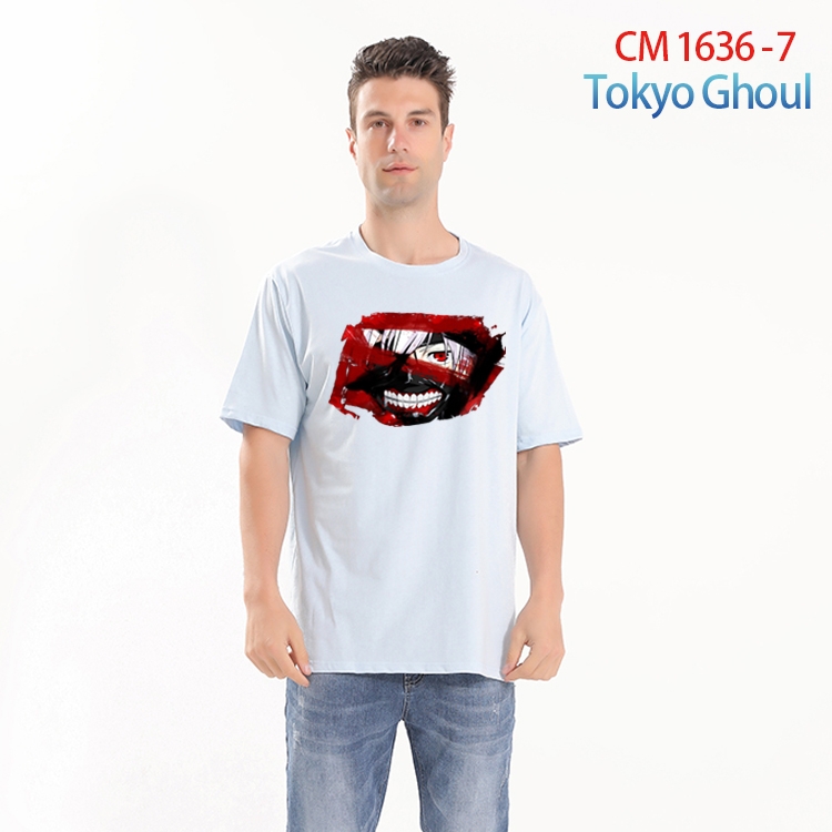 Tokyo Ghoul Printed short-sleeved cotton T-shirt from S to 4XL CM-1636-7