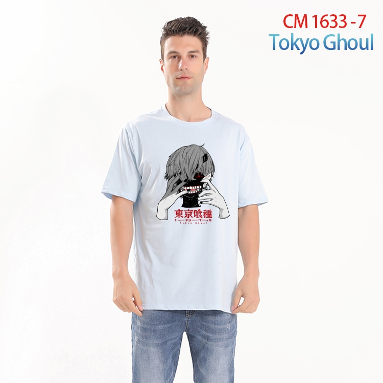 Tokyo Ghoul Printed short-sleeved cotton T-shirt from S to 4XL CM-1633-7