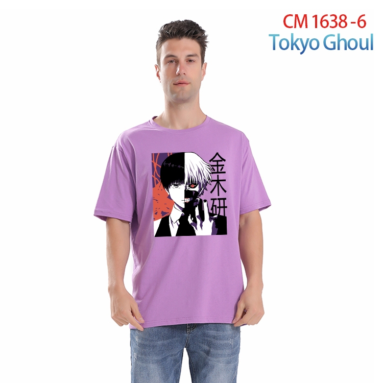 Tokyo Ghoul Printed short-sleeved cotton T-shirt from S to 4XL   CM-1638-6