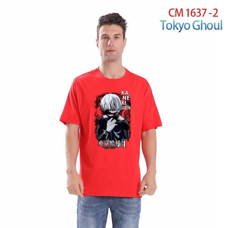 Tokyo Ghoul Printed short-sleeved cotton T-shirt from S to 4XL CM-1637-2