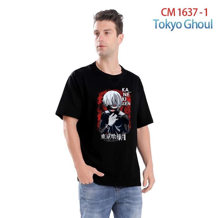 Tokyo Ghoul Printed short-sleeved cotton T-shirt from S to 4XL CM-1637-1