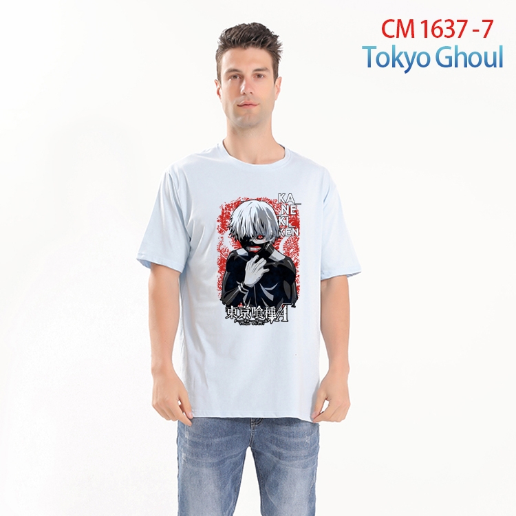 Tokyo Ghoul Printed short-sleeved cotton T-shirt from S to 4XL CM-1637-7