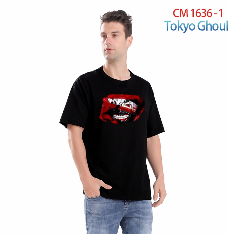 Tokyo Ghoul Printed short-sleeved cotton T-shirt from S to 4XL   CM-1636-1